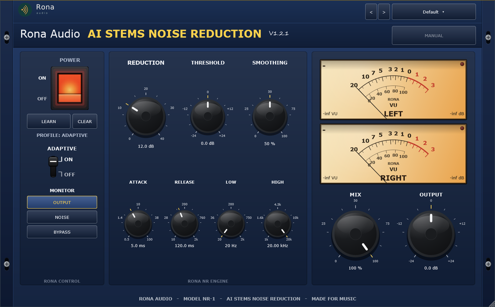 AI Stems Noise Reduction
